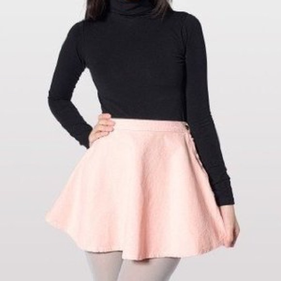 American Apparel Dresses & Skirts - American Apparel Pink Corduroy Circle Skirt